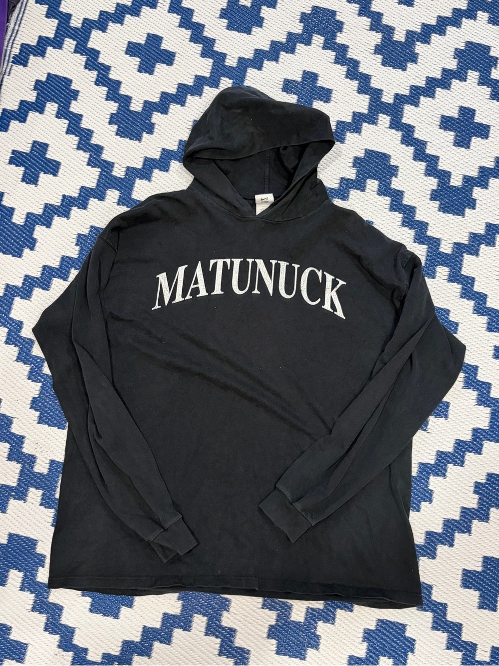 Vintage Nike Matunuck Rhode Island Spellout Running Pullover Hoodie Men’s L